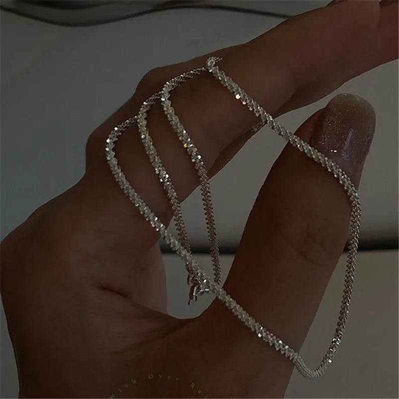 Sparkling Clavicle Chain Choker