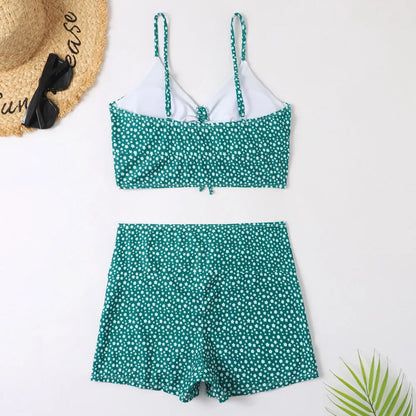 Women's High Waist Floral Bikini