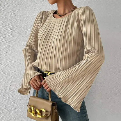 Elegant Flare Sleeve Blouse