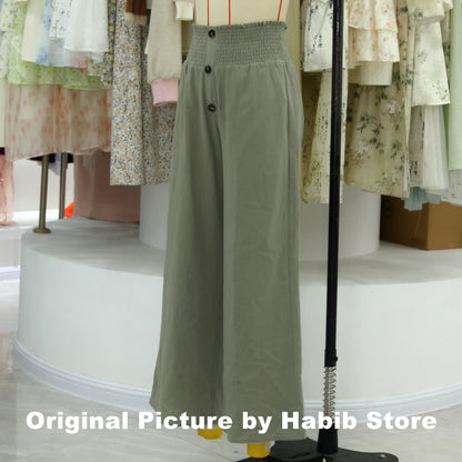 Summer Cotton Linen Wide-Leg Pants