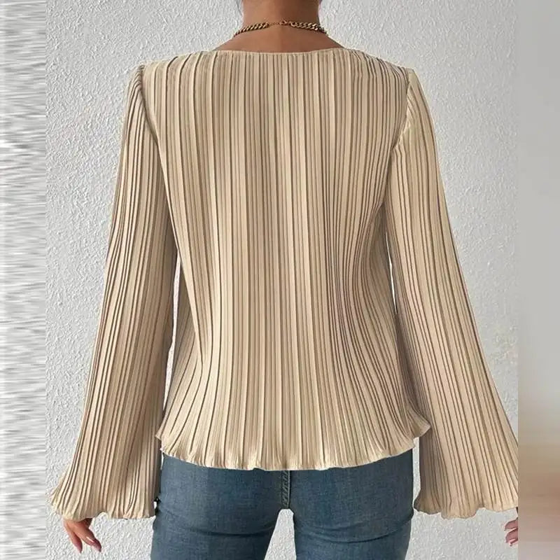 Elegant Flare Sleeve Blouse